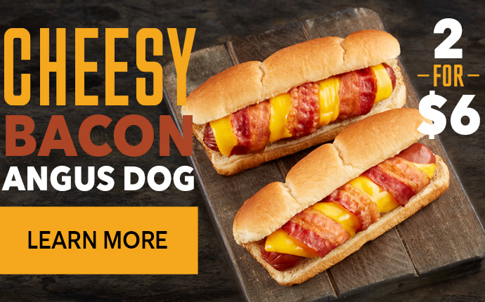 Cheesy Bacon Angus Dog